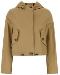 Burberry - Solid Hood Jacket - Lyst