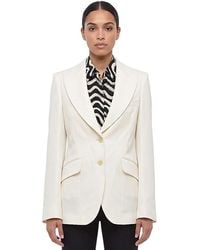 Stella McCartney - Solid Peaked Lapel Blazer - Lyst