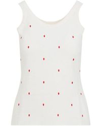 Bottega Veneta - Cotton Crewneck Top - Lyst