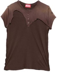 DIESEL - 'Henley' T-Shirt - Lyst