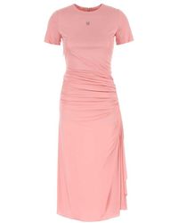 Givenchy - 4G Liquid Detail Draped Dress - Lyst