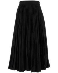Balenciaga - Wool Skirt - Lyst
