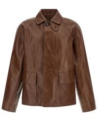 Prada - Shirt Collar Jacket - Lyst