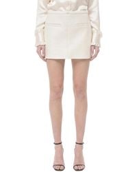 Courreges - Textured Above Knee Skirt - Lyst