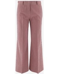 Ql2 - Striped Pattern Trousers - Lyst