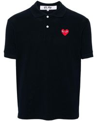 COMME DES GARÇONS PLAY - Cotton Polo Shirt - Lyst