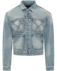 DSquared² - Solid Shirt Collar Jacket - Lyst