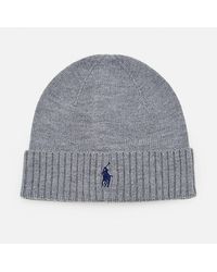 Polo Ralph Lauren - Embroidered Logo Beanie Cap - Lyst