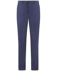 Prada - Flat Front Trousers - Lyst