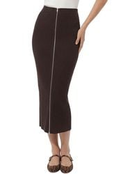 Nanushka - Ribbed Midi Skirt - Lyst
