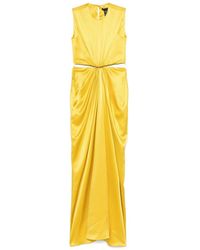 Max Mara 'Panaro' Dress in Yellow | Lyst