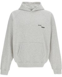 A.P.C. - Logo Hoodie - Lyst