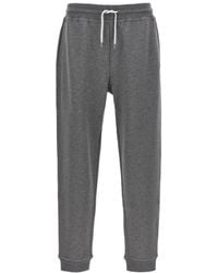 Brunello Cucinelli - Cotton Blend Joggers - Lyst