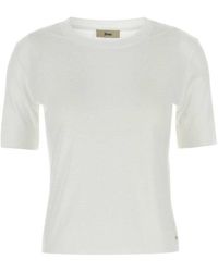 Herno - Lyocell Blend T-Shirt - Lyst