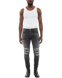 Balmain - Skinny Distressed Jeans - Lyst