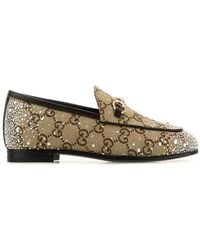 Gucci - Original Gg Fabric Jordaan Loafers - Lyst