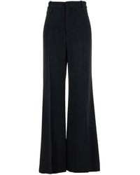 Chloé - Pants With High Waist And Wide Leg - Lyst