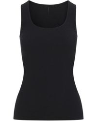 Wolford - Solid Scoop Neck Top - Lyst