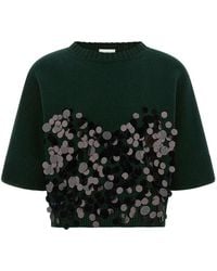 Nude - Embellished Crew Neck Sweater - Lyst