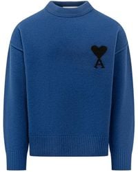 Ami Paris - Mock Collar Sweater - Lyst