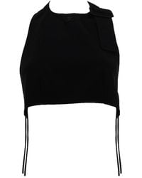 Courreges - Solid Round Neck Top - Lyst