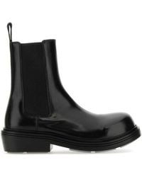 Bottega Veneta - Brushed Leather Chelsea Boots - Lyst