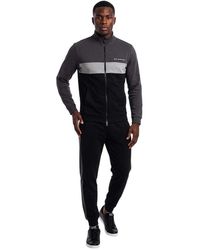 EA7 - Cotton Color Block Tracksuit - Lyst