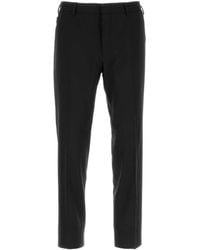 Prada - Black Stretch Wool Pant - Lyst