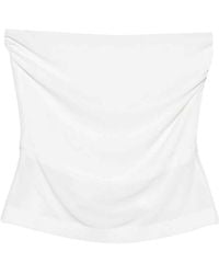 Norma Kamali - Solid Strapless Top - Lyst