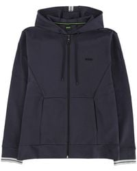 BOSS - Solid Hood Sweatshirt - Lyst