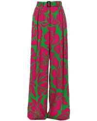Dries Van Noten - Flared Flat Front Pants - Lyst