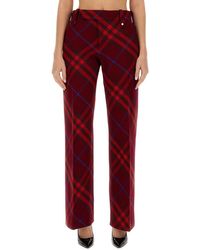 Burberry - Regular Flat Front Pants - Lyst