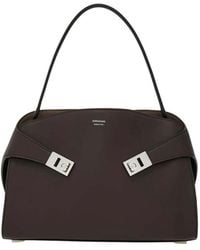 Ferragamo - Dark Hug Soft Medium Shoulder Bag - Lyst