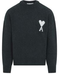 Ami Paris - Crew Neck Sweater - Lyst