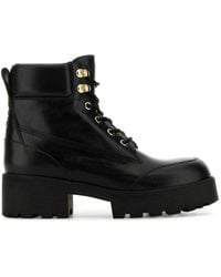 Givenchy - Leather Trekker Ankle Boots - Lyst