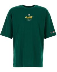 Champion - Crewneck Logo Print T-Shirt - Lyst