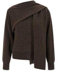 Ferragamo - Mélange Cashmere Cardigan - Lyst