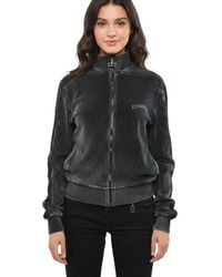 DIESEL - Embellished Mock Collar Sweatshirt - Lyst
