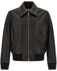 Ami Paris - Lamb Leather Jacket Clothing - Lyst