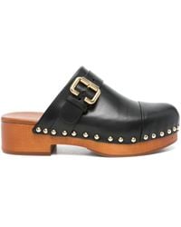 Chloé - Jeannette Leather Clogs - Lyst