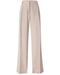 Pinko - Fluid Straight-Leg Trousers With Pressed Crease And Concealed Closure - Lyst