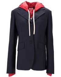 Miu Miu - Solid Hood Jacket - Lyst