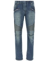 Balmain - 'Biker' Jeans - Lyst