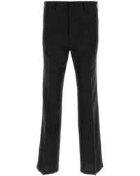 Prada - Flat Front Pants - Lyst