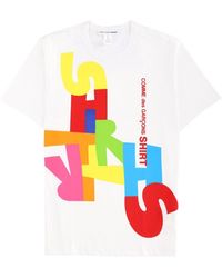 Comme des Garçons - Graphic Crew Neck T-Shirt - Lyst