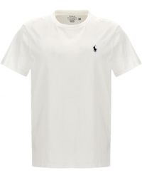 Polo Ralph Lauren - Logo-embroidered Classic-fit Cotton And Linen-blend T-shirt X - Lyst