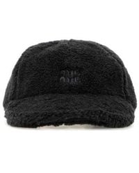 Miu Miu - Charcoal Pile Baseball Cap - Lyst