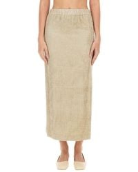 Alysi - Pleated Midi Skirt - Lyst