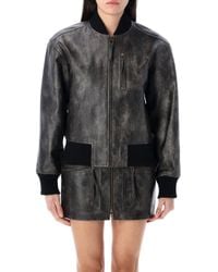 Isabel Marant - Crisley Cropped Vintage Faux Leather Jacket - Lyst