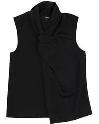 Theory - Solid Cowl Neck Top - Lyst